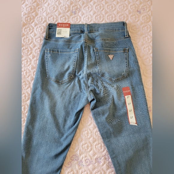 GUESS outlet blue skinny jeans size 27 NWT - Picture 3 of 3